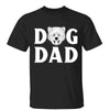 Dog Dad Dog Mom Dog Head Outline Simple Personalized Shirt