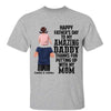 Piggy Back Thanks Dad For Putting Up With Mom Happy Father‘s Day Personalized Shirt