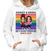 LGBT Couple Doll Together Since Rainbow Personalized Shirt