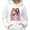 Doll Besties Sitting On Car Personalized Shirt