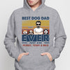 Best Dog Dad Ever Man & Dog Personalized Hoodie Sweatshirt