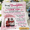 Always Remember I Love You Mom Daughter Personalized Fleece Blanket