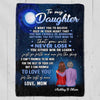 Beautiful Sky To My Daughter Son Personalized Fleece Blanket