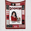 Dog Mom Coffee Girl Personalized Fleece Blanket