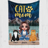 Doll Girl Gift For Cat Mom Personalized Fleece Blanket