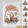 Fall Season Life Is Better With Funny Cats Personalized Fleece Blanket