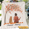 Fall Season Life Is Better With My Dogs Personalized Fleece Blanket