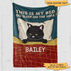 Grumpy Cat This Is Our Bed Personalized Fleece Blanket