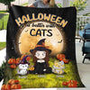 Halloween Is Better With Cats Chibi Personalized Fleece Blanket