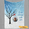 I Am Always With You Photo Memorial Personalized Fleece Blanket