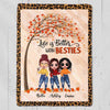 No Greater Gift Than Sisters Besties Personalized Fleece Blanket