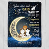 Not Just A Cat Personalized Fleece Blanket