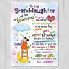 Stick Grandkids To My Granddaughter Grandson Gift For Grandchildren Personalized Fleece Blanket