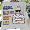 The Legend Grandpa Old Man Personalized Fleece Blanket