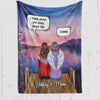 Think About Your Every Day Memorial Conversation Personalized Fleece Blanket
