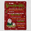 To Grandkids Christmas Personalized Fleece Blanket