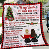 To My Bestie Christmas Personalized Fleece Blanket