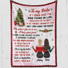 To My Bestie Christmas Personalized Fleece Blanket