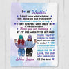 To My Bestie Modern Girls Front View Gift For Besties Sisters Siblings Personalized Fleece Blanket