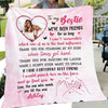 To My Bestie Pinky Promise Personalized Photo Fleece Blanket