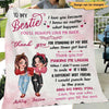 To My Bestie Sassy Girls Personalized Fleece Blanket