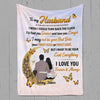 To The Moon And Back Couple Personalized Fleece Blanket