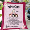 You Will Always Be Our Grandma Personalized Fleece Blanket
