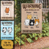 Area Patrolled By Sitting Cats Personalized Garden Flag