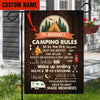 Camping Rules Personalized Garden Flag