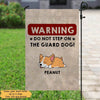 Do Not Step On Guard Dog Personalized Dog Decorative Garden Flags