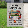 Drunk Campers Couple Personalized Garden Flag