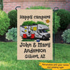 Happy Campers Campsite Personalized Garden Flag