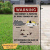 Highly Trained Fat Cat Personalized Cat Decorative Garden Flags