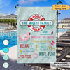 Pool Rules Personalized Garden Flag
