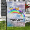 Rainbow Bridge Decorative Personalized Cat Memorial Decorative Garden Flags