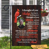 Thought Of You Today Memorial Personalized Garden Flag
