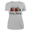 Christmas Tree Buffalo Plaid and Leopard Merry Christmas Shirt