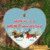 Christmas Dog Dachshund Wiener Wonderland Personalized Dog Decorative Christmas Ornament