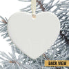 Dad Mom Cardinals Tree Memorial Personalized Heart Ornament