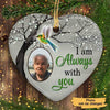 Hummingbird Always With You Blossom Tree Memorial Personalized Heart Ornament