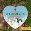 Nothing Butt Corgi Christmas Dogs Personalized Heart Ornament
