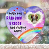 Visiting Hours On Rainbow Bridge Photo Dog Memorial Personalized Heart Ornament