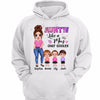 Auntie Like Mom Only Cooler Posing Doll Personalized Hoodie Sweatshirt