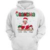 Beautiful Grandma And Grandkids Christmas Personalized Hoodie Sweatshirt