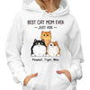 Best Cat Mom Cat Dad Ever Just Ask Fluffy Cats Personalized Hoodie Sweatshirt