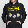 Best Dog Cat Dad In The Galaxy Personalized Hoodie Sweatshirt