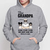 Best Grandpa Grandkids Personalized Hoodie Sweatshirt