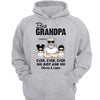 Best Grandpa Grandkids Personalized Hoodie Sweatshirt