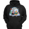 Cats In Christmas Moonlight Personalized Hoodie Sweatshirt