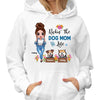 Cool Doll Rockin‘ The Dog Mom Life Personalized Hoodie Sweatshirt